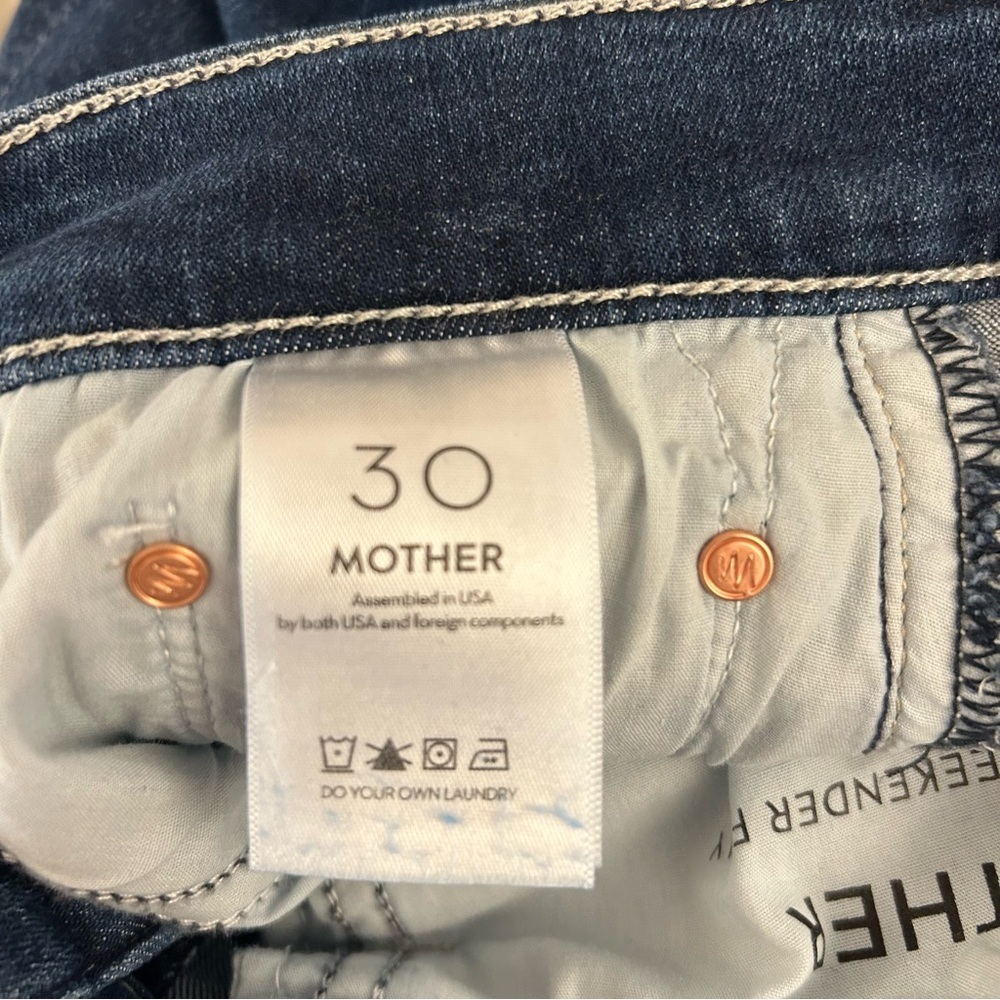 Mother The Weekender Fray Hem Bootcut Jeans in Fancy Meeting You Here Size 30 - Picture 11 of 14